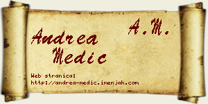 Andrea Medić vizit kartica